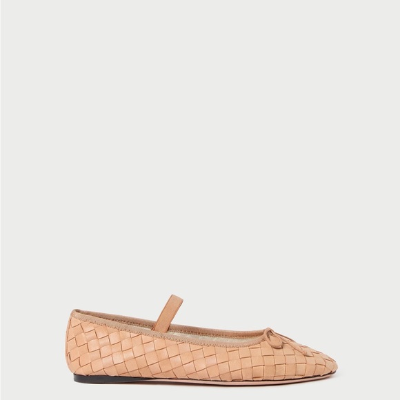 Loeffler Randall Leonie Woven Honey Ballet Flat - Picture 3 of 5
